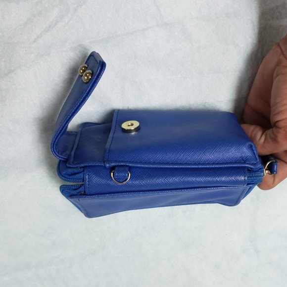 Billfold Card Slot Hand Palm Size Small Zip Close PVC Vinyl Clutch Wallet Purse - Picture 5 of 15